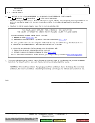 Form FL-336 Order to Pay Waived Court Fees and Costs (Superior Court) - California, Page 2