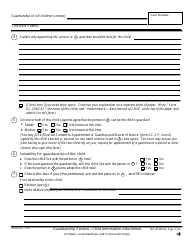 Form GC-210(CA) Guardianship Petition-Child Information Attachment - California, Page 4