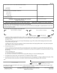 Document preview: Form WG-004 Earnings Withholding Order for Support (Wage Garnishment) - California