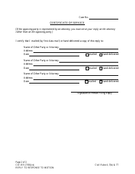 Form CIV-815 Reply to Response to Motion - Alaska, Page 2