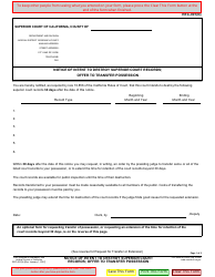 Document preview: Form REC-001(N) Notice of Intent to Destroy Superior Court Records; Offer to Transfer Possession - California
