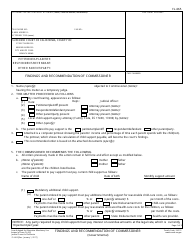 Form FL-665 Findings and Recommendation of Commissioner - California