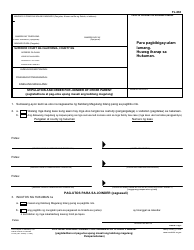 Form FL-663 T Stipulation and Order for Joinder of Other Parent (Governmental) - California (Tagalog)