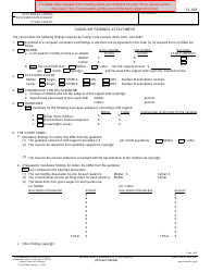 Form FL-693 Guideline Findings Attachment - California