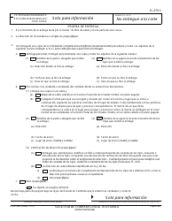 Formulario FL-679 S Solicitud De Comparecencia Telefonica - California (Spanish), Page 3