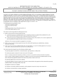 Document preview: Instructions for Form FL-272, FL-273 Notice of Motion to Set Aside Judgment of Paternity - California