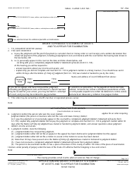 Form SC-134 Application and Order to Produce Statement of Assets and to Appear for Examination - California