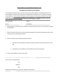 Delaware Ada Reasonable Accommodation Request Form - Fill Out, Sign ...