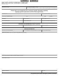 Form STD.630 Employee Contract Grievance / Complaint - California