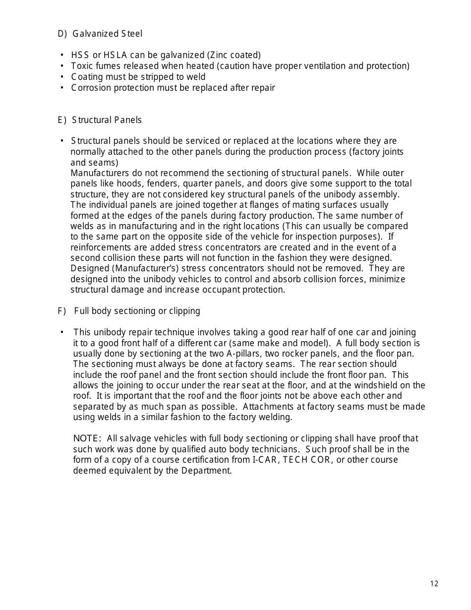 Form B-256 Salvage Inspection Information Sheets - Connecticut, Page 12