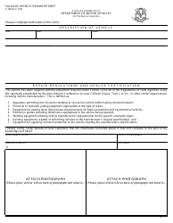 Form B-256 Salvage Inspection Information Sheets - Connecticut, Page 4