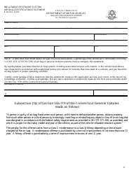 Form B-256 Salvage Inspection Information Sheets - Connecticut, Page 6