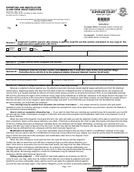 Form JD-CV-3A &quot;Exemption and Modification Claim Form, Wage Execution&quot; - Connecticut