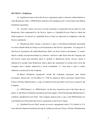 Escrow Agreement Form - Delaware, Page 2