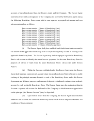 Escrow Agreement Form - Delaware, Page 4