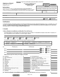 Document preview: Form JD-FM-6-LONG Financial Affidavit - Connecticut