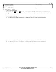 Form FL-157 Spousal or Domestic Partner Support Declaration Attachment - California, Page 3