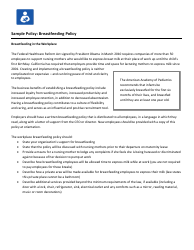 Maternity and Paternity Leave and Return Toolkit for Employers and Employees - Healthy Mothers Workplace Coalition - California, Page 14