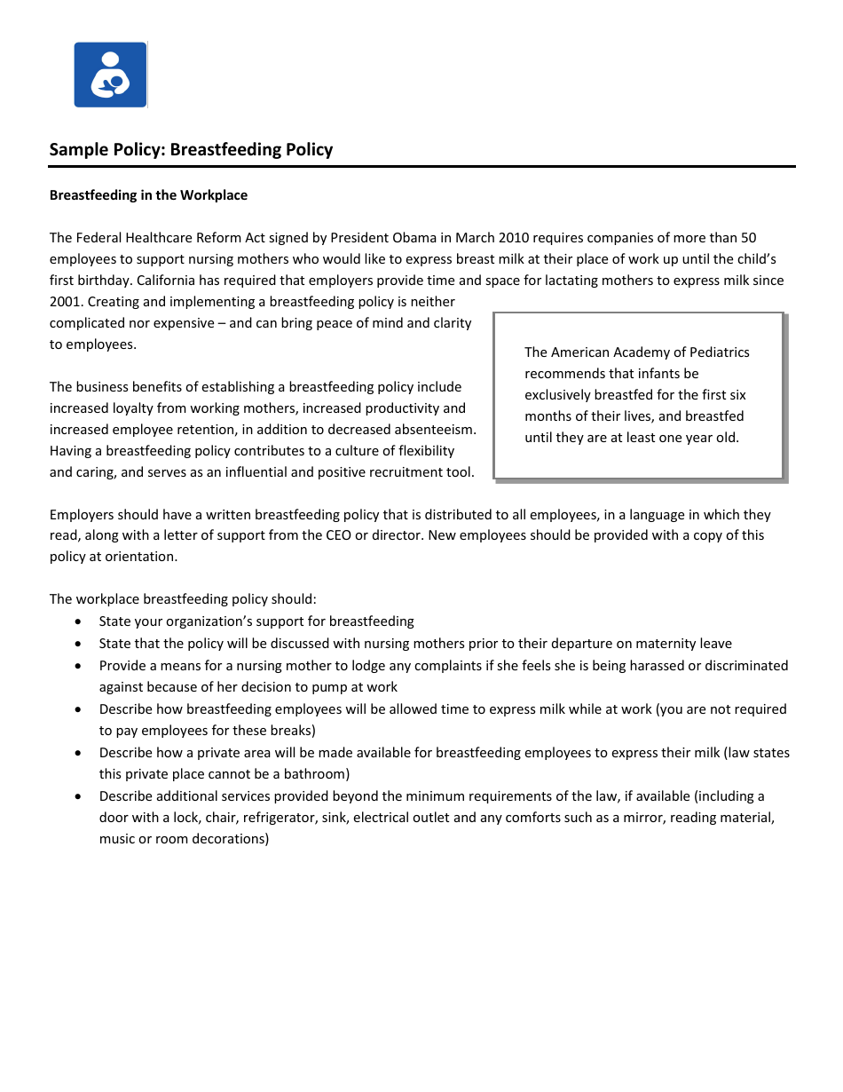 Maternity and Paternity Leave and Return Toolkit for Employers and Employees - Healthy Mothers Workplace Coalition - California, Page 14