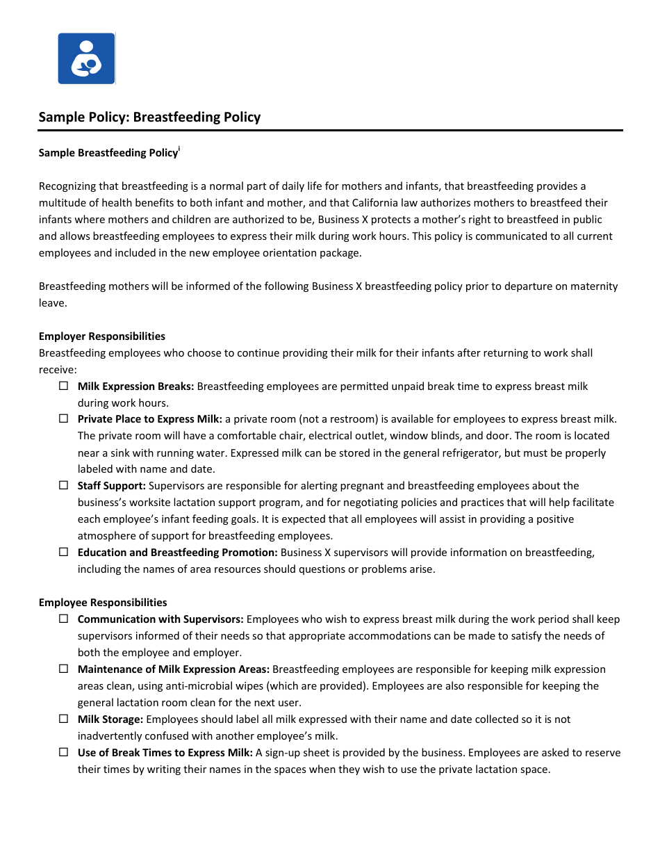Maternity and Paternity Leave and Return Toolkit for Employers and Employees - Healthy Mothers Workplace Coalition - California, Page 15