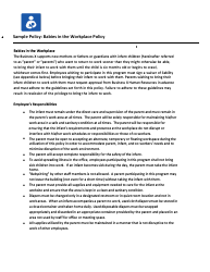 Maternity and Paternity Leave and Return Toolkit for Employers and Employees - Healthy Mothers Workplace Coalition - California, Page 19