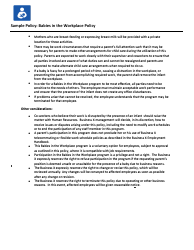 Maternity and Paternity Leave and Return Toolkit for Employers and Employees - Healthy Mothers Workplace Coalition - California, Page 20
