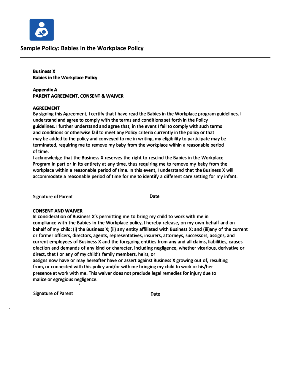 Maternity and Paternity Leave and Return Toolkit for Employers and Employees - Healthy Mothers Workplace Coalition - California, Page 21