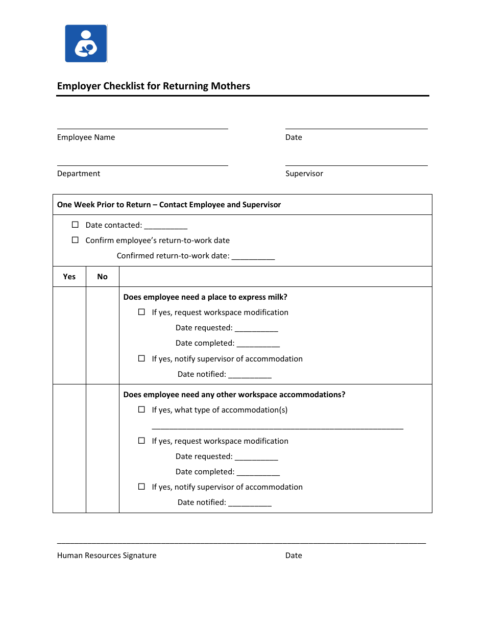 Maternity and Paternity Leave and Return Toolkit for Employers and Employees - Healthy Mothers Workplace Coalition - California, Page 6