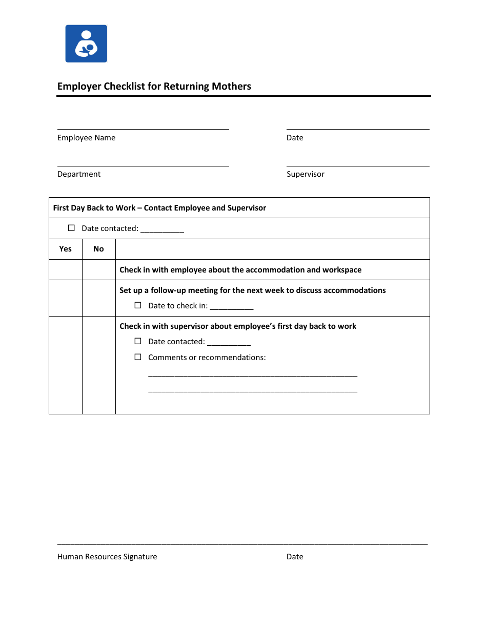 Maternity and Paternity Leave and Return Toolkit for Employers and Employees - Healthy Mothers Workplace Coalition - California, Page 7
