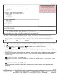 Form SUBP-045 Deposition Subpoena for Personal Appearance and Production of Documents, Electronically Stored Information, and Things in Action Pending Outside California - California