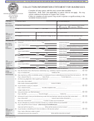 Form ADOR10847 Collection Information Statement for Businesses - Arizona