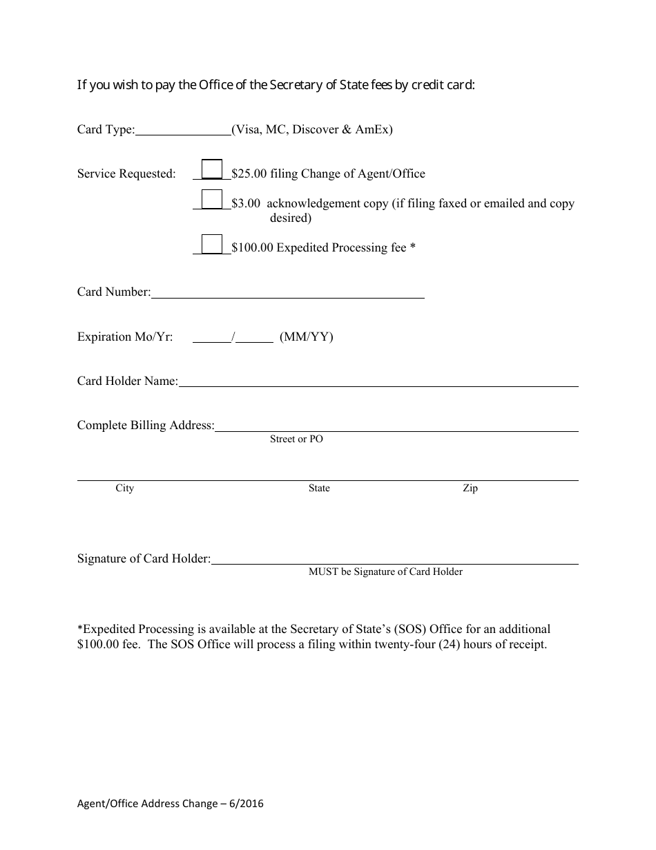 Change of Registered Agent or Registered Office by Entity - Alabama, Page 3