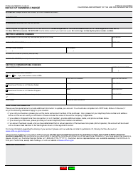 Document preview: Form CDTFA-345-WEB Notice of Business Change - California