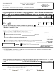 Form JD-CV-40 Small Claims Writ and Notice of Suit - Connecticut, Page 3