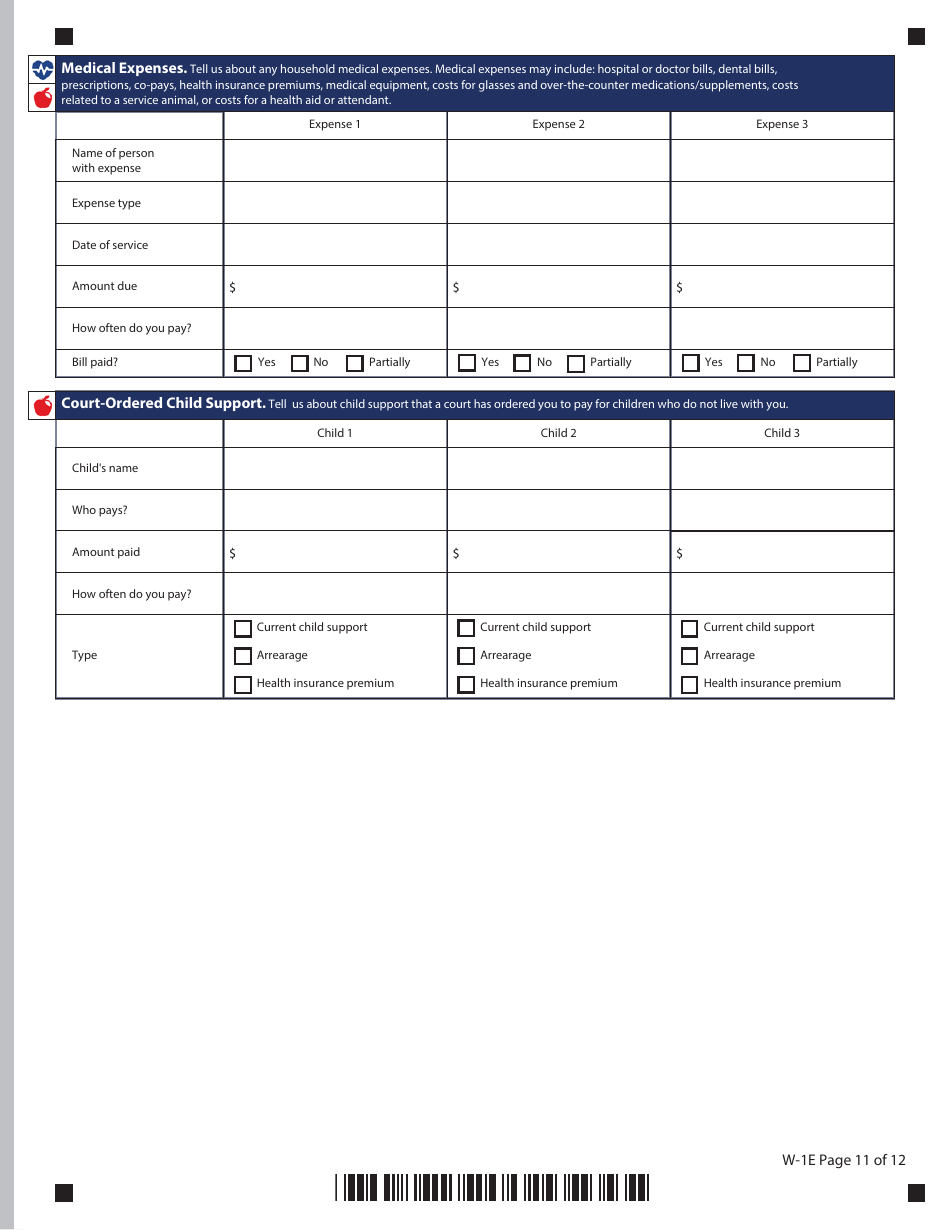 Form W-1E Application for Benefits - Connecticut, Page 15