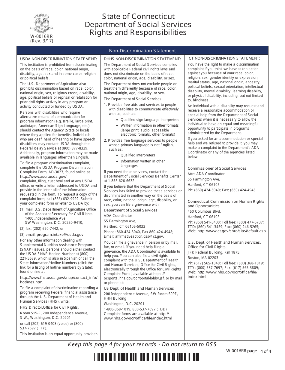 Form W-1E Application for Benefits - Connecticut, Page 22
