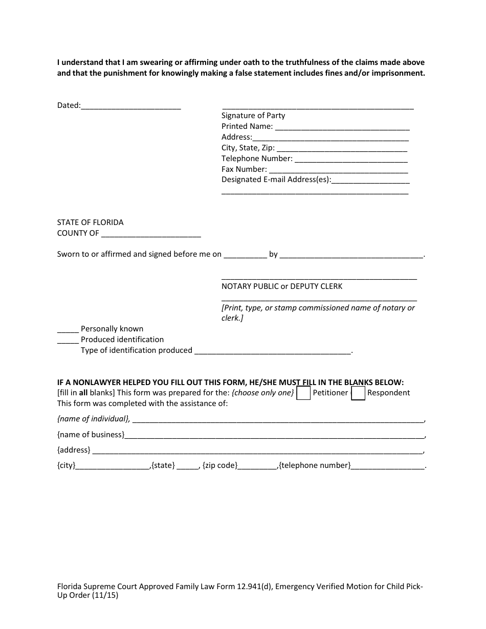 Form 12.941(D) - Fill Out, Sign Online and Download Fillable PDF ...