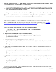 Form RH313A(AU) Radioactive Materials Authorized User Training and Experience and Preceptor Attestation - California, Page 3