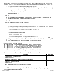 Form RH313A(AU) Radioactive Materials Authorized User Training and Experience and Preceptor Attestation - California, Page 4