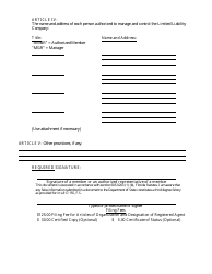 Form INHS11 Articles of Conversion for &quot;other Business Entity&quot; Into Florida Limited Liability Company - Florida, Page 6