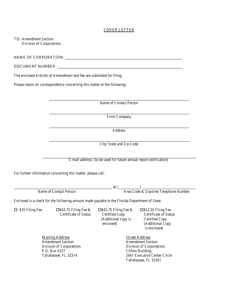 Form INHS78 Articles of Amendment to Articles of Incorporation - Florida, Page 2