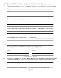 Form INHS78 &quot;Articles of Amendment to Articles of Incorporation&quot; - Florida, Page 6