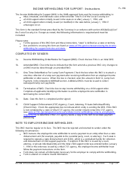 Document preview: Instructions for Form FL-195 Income Withholding for Support - California