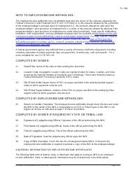 Instructions for Form FL-195 Income Withholding for Support - California, Page 5