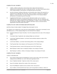 Instructions for Form FL-195 Income Withholding for Support - California, Page 6