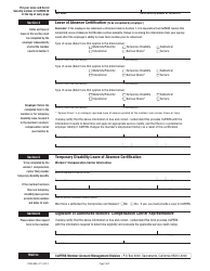 Form PERS-MSD-371 Request for Service Credit Cost Information &quot; Leave of Absence - California, Page 2