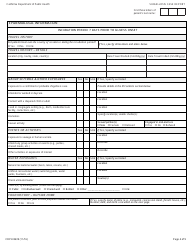 Form CDPH8639 Shigellosis Case Report - California, Page 4
