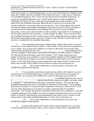 Form CDI-071 Workers&#039; Compensation Deposit Trust and Security Agreement - California, Page 3