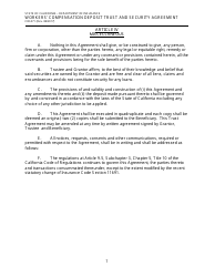 Form CDI-071 Workers&#039; Compensation Deposit Trust and Security Agreement - California, Page 7
