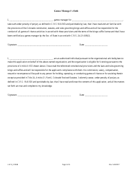 Form LE7-8_COMB Application for a Bingo-Raffles License - Colorado, Page 3